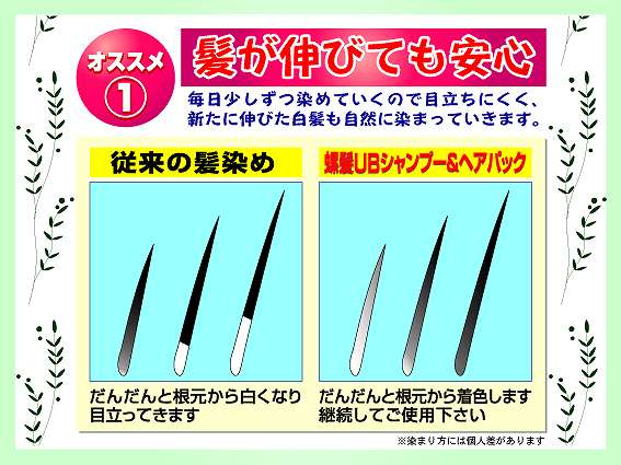 白髪染めヘアパック