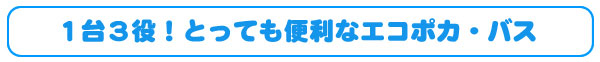 エコポカバス&ゆたんぽは1台三役